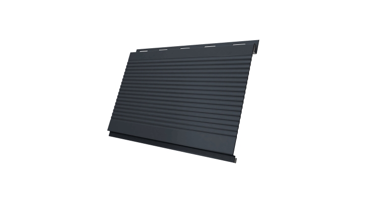 Вертикаль 0,2 gofr 0.5 Satin с пленкой RAL 7024 мокрый асфальт