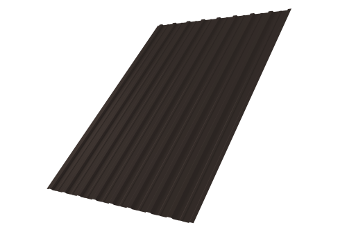 Профнастил С10A GL 0,5 Rooftop Бархат RR 32 темно-коричневый