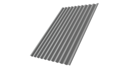 Профнастил С21 R 0,5 Satin RAL 9006 бело-алюминиевый