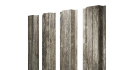 Штакетник П-образный A с прямым резом 0,45 Print Elite Nordic Wood TwinColor