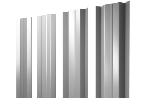 Штакетник М-образный В с прямым резом 0.4 PE RAL 9003 сигнальный белый