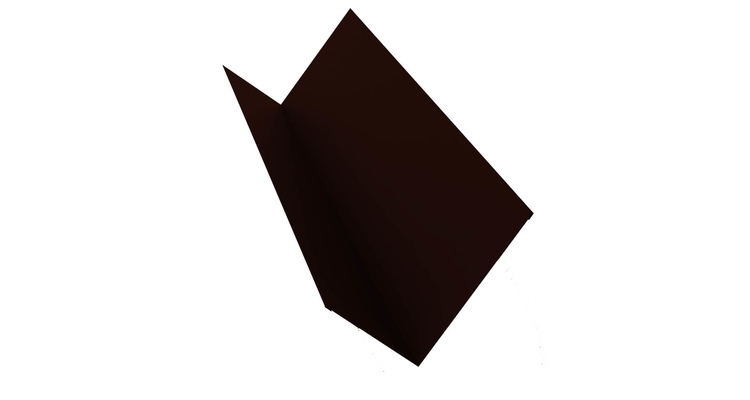 Планка примыкания 90х140 0,5 Satin с пленкой RR 32 темно-коричневый (2м)