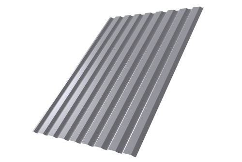 Профнастил С20А 0.45 PE RAL 7004 сигнальный серый