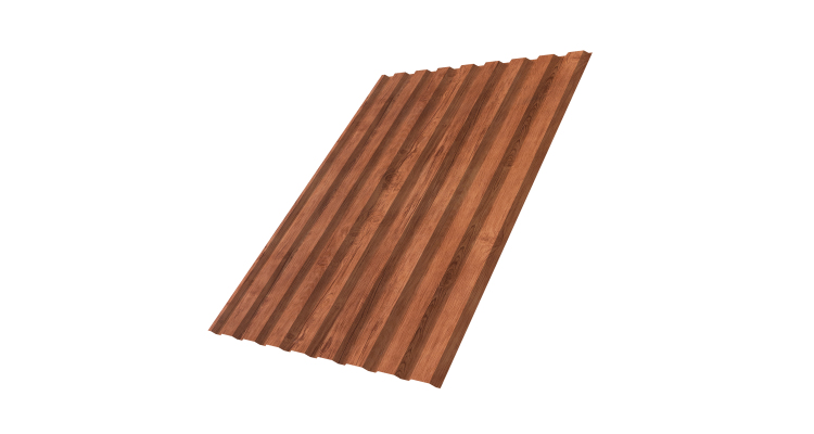 Профнастил С20A 0.45 Print Premium Rowan Fresh TwinColor