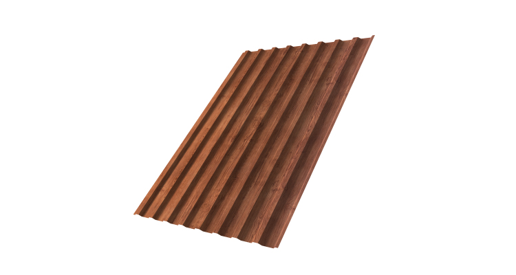 Профнастил С20B 0,45 Print Premium Rowan Fresh TwinColor