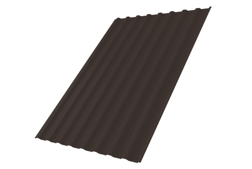 Профнастил С20B Grand Line 0,5 PurPro RR 32 темно-коричневый