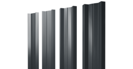 Штакетник М-образный А с прямым резом 0.45 Drap TR RAL 7016 антрацитово-серый