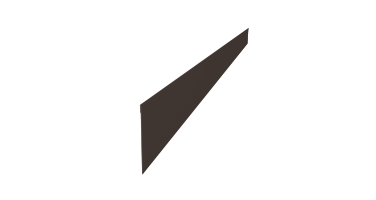 Ламель забора жалюзи Palermo 0,5 Satin Matt RR 32 темно-коричневый