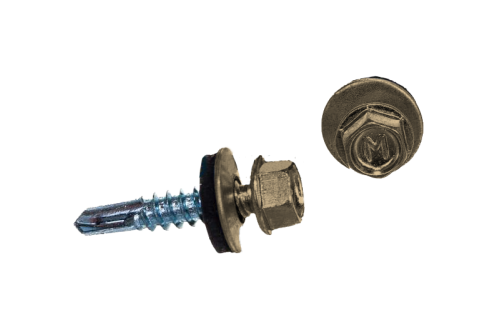 Саморез по металлу Daxmer 5,5х25 RAL 1014 (250) сверло №3