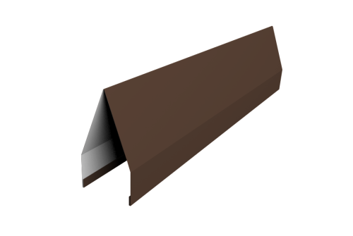 Ламель забора жалюзи Tokyo 0,45 PE с пленкой RAL 8017 шоколад