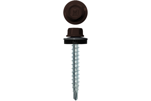 Саморез кровельный Daxmer 4,8х29 RAL 8017 (250) сверло №1